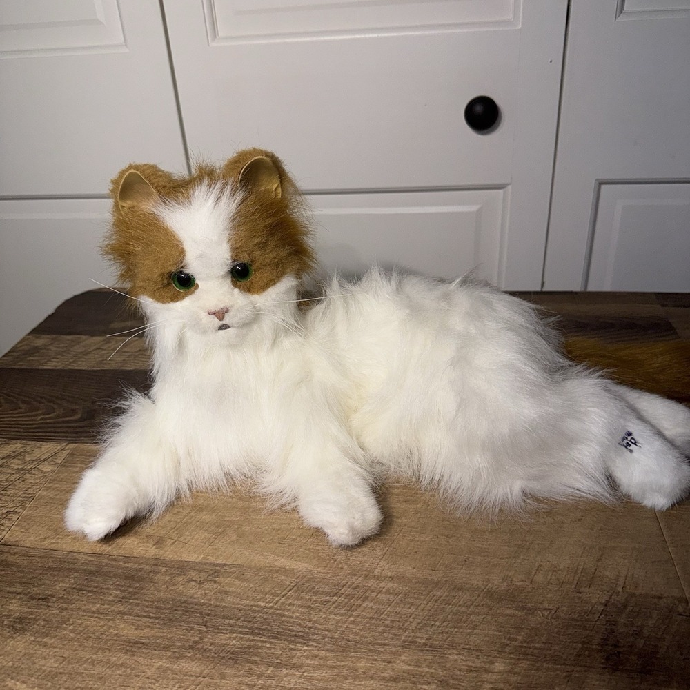 FurReal Friends Lulu My Cuddlin' Kitty Cat '08 Orange and White Animatronic✅desc